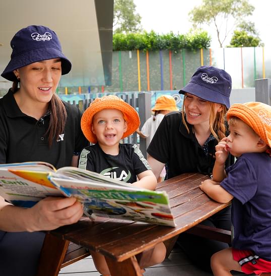 Children with educator
